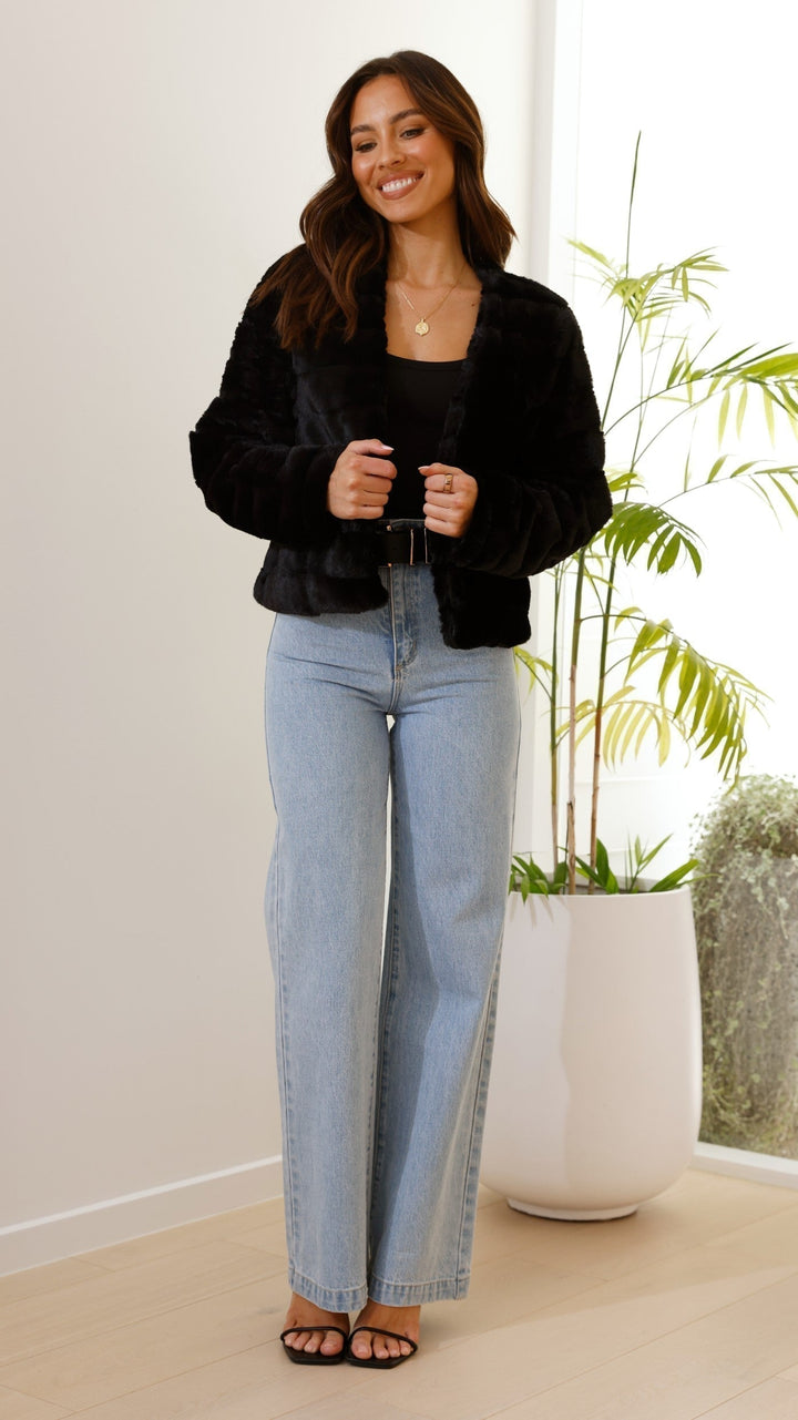 Emilia | Damen Kurze Freizeitjacke mit offenem Frontdesign