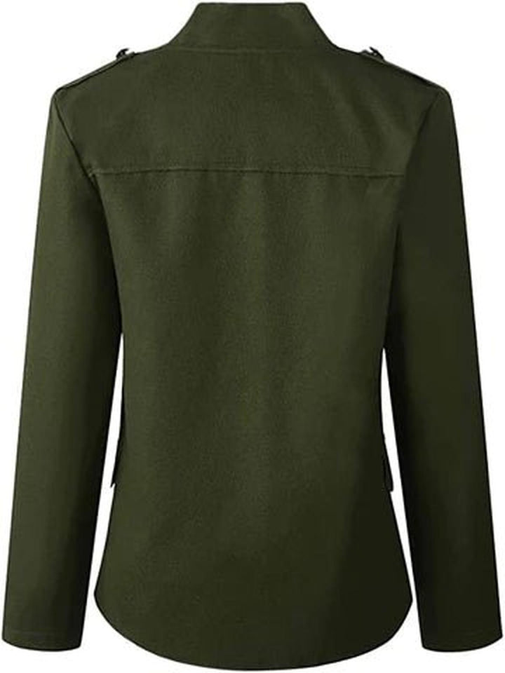 Bettina | Damen Lässige Kurze Jacke mit Knopfleiste vorne