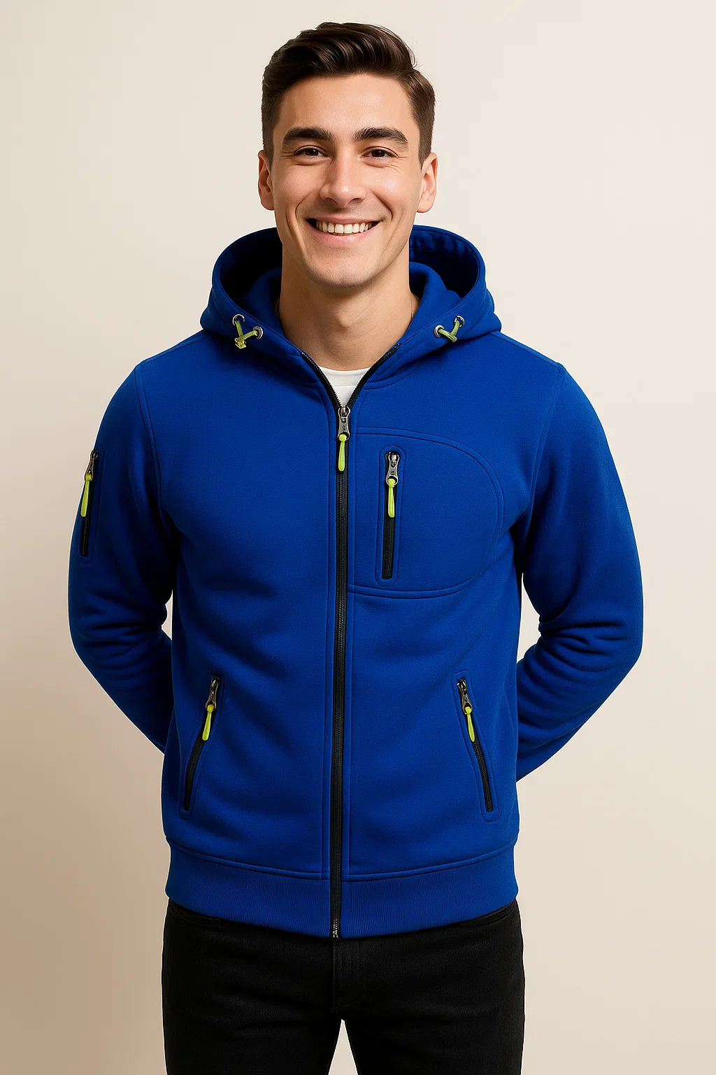 Alexander | Herren Freizeitjacke mit Kapuze und Taschen
