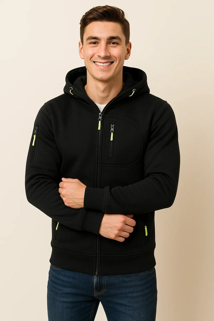 Alexander | Herren Freizeitjacke mit Kapuze und Taschen