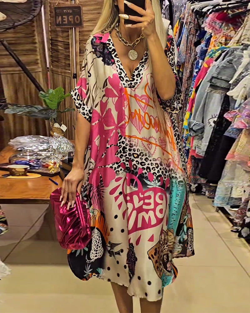 Renate | Casual Kjole med V-hals