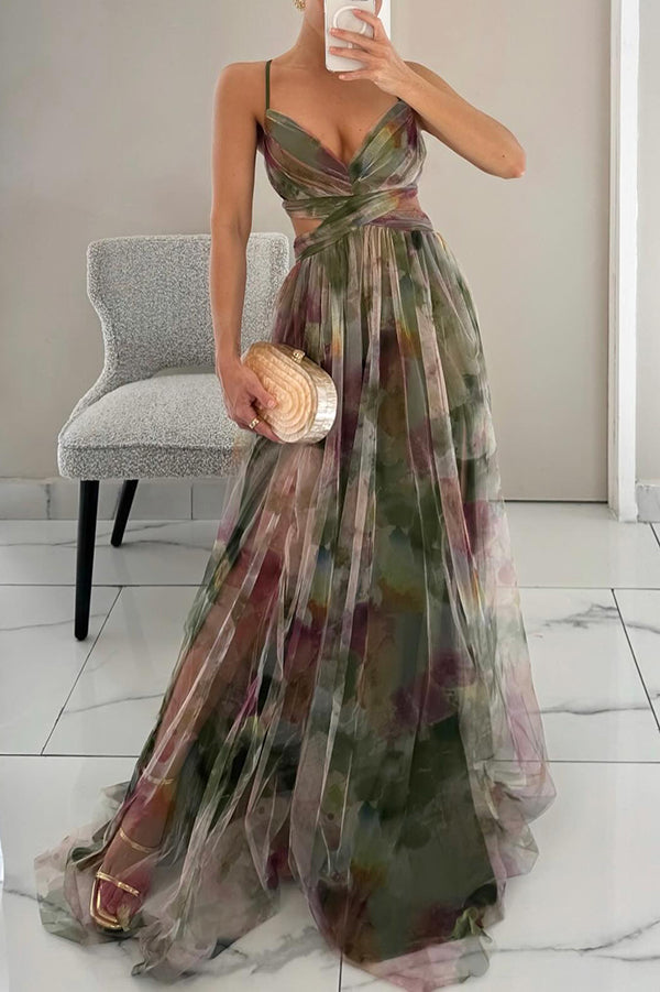 Karin | Stilfull og Blomstrete Aftenkjole
