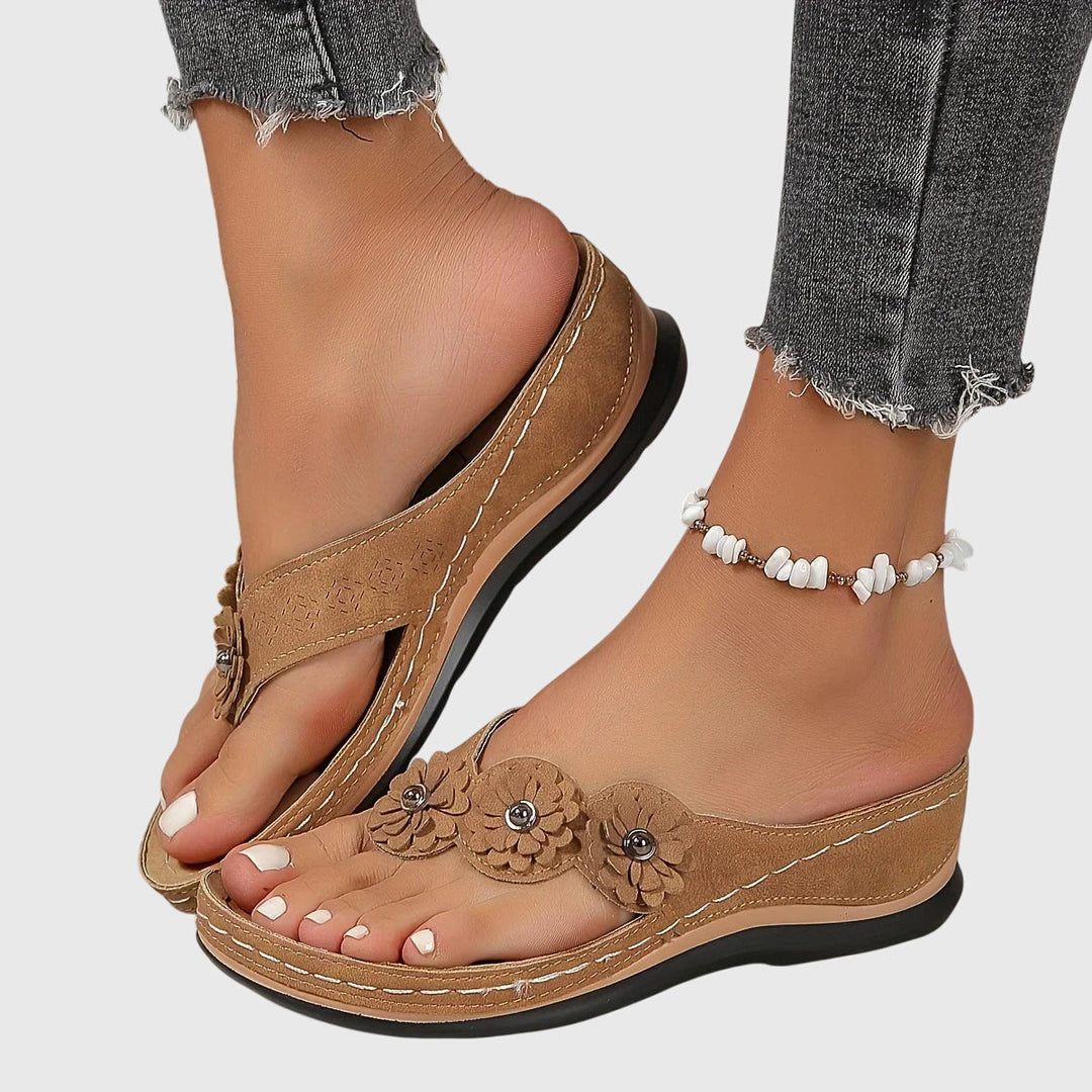 Nicole | Damen Trendige Lässige Slip-On Sandalen