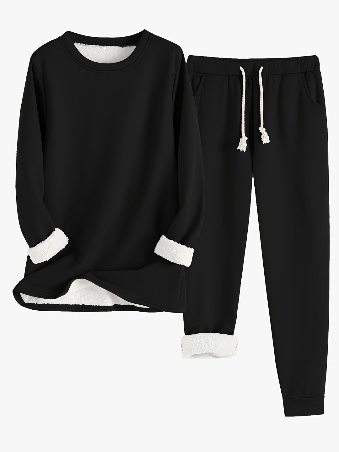 Elfriede | Damen Lässiges Winter-Loungewear-Set