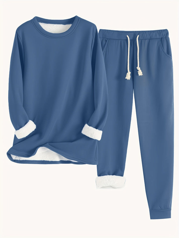 Elfriede | Damen Lässiges Winter-Loungewear-Set