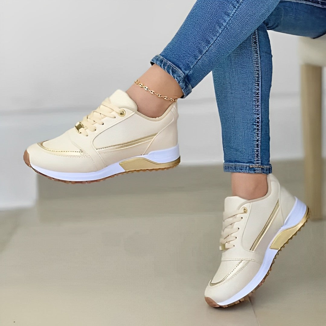 Anna | Damen Trendy-Sneaker mit stylischen Streifen