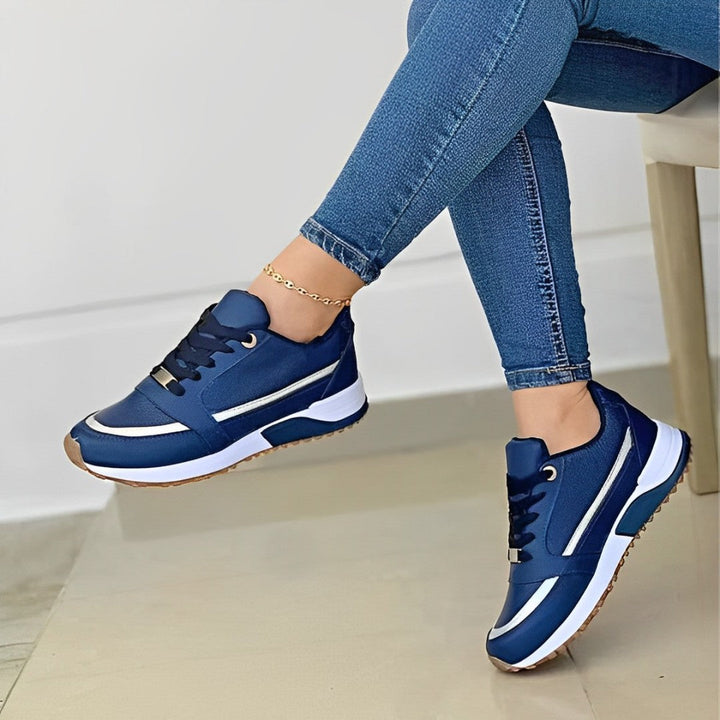 Anna | Damen Trendy-Sneaker mit stylischen Streifen