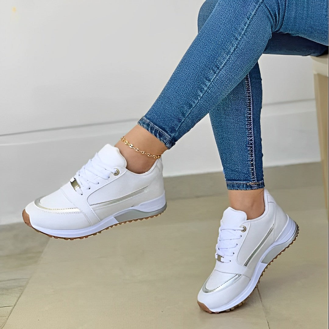 Anna | Damen Trendy-Sneaker mit stylischen Streifen