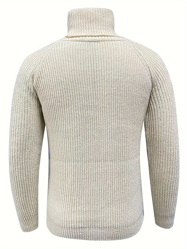 Alexander | Herren Warmer Strickpullover mit Rollkragen für den Winter