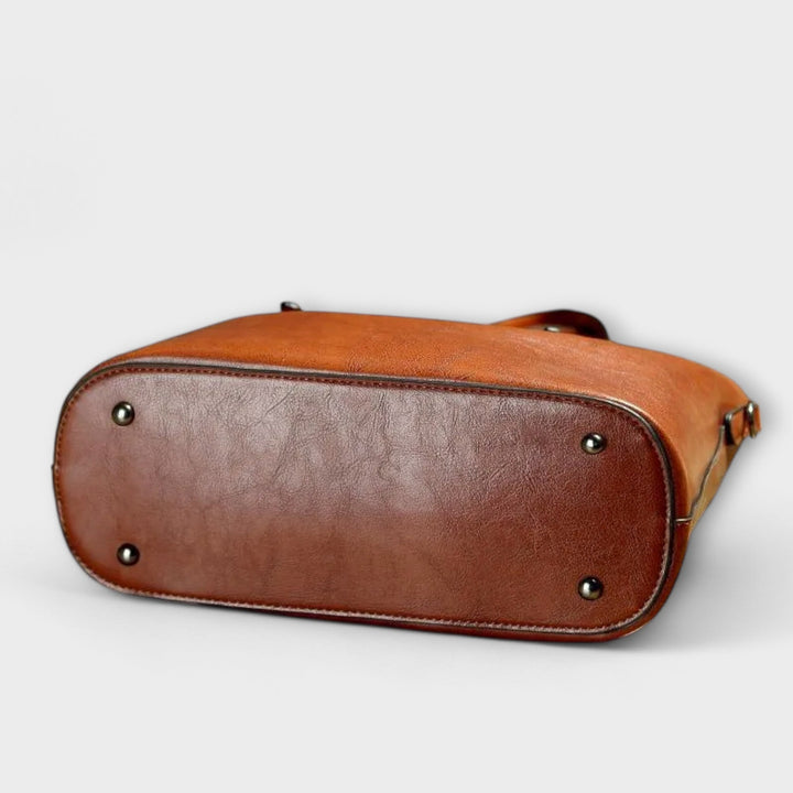 Sandra | Damen Exklusive Schultertasche im klassischen Stil