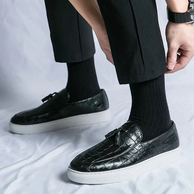 Emil | Stilige Slip-On Loafers med Kvast