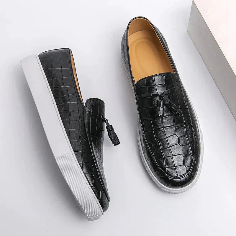 Emil | Stilige Slip-On Loafers med Kvast