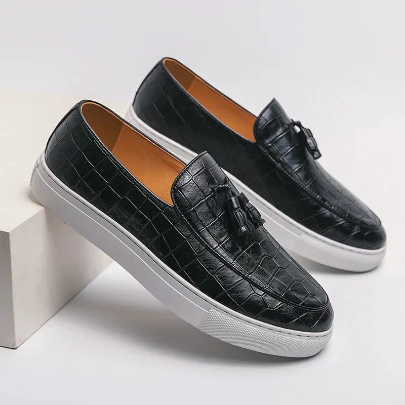 Emil | Stilige Slip-On Loafers med Kvast