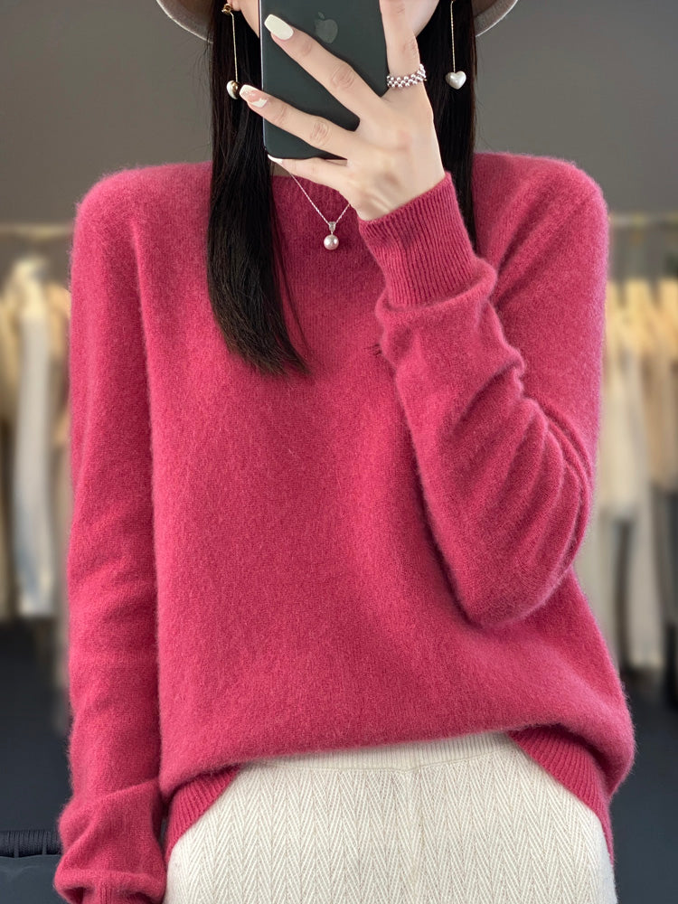Kirsten | Damen Klassischer Strickpullover mit Langarm