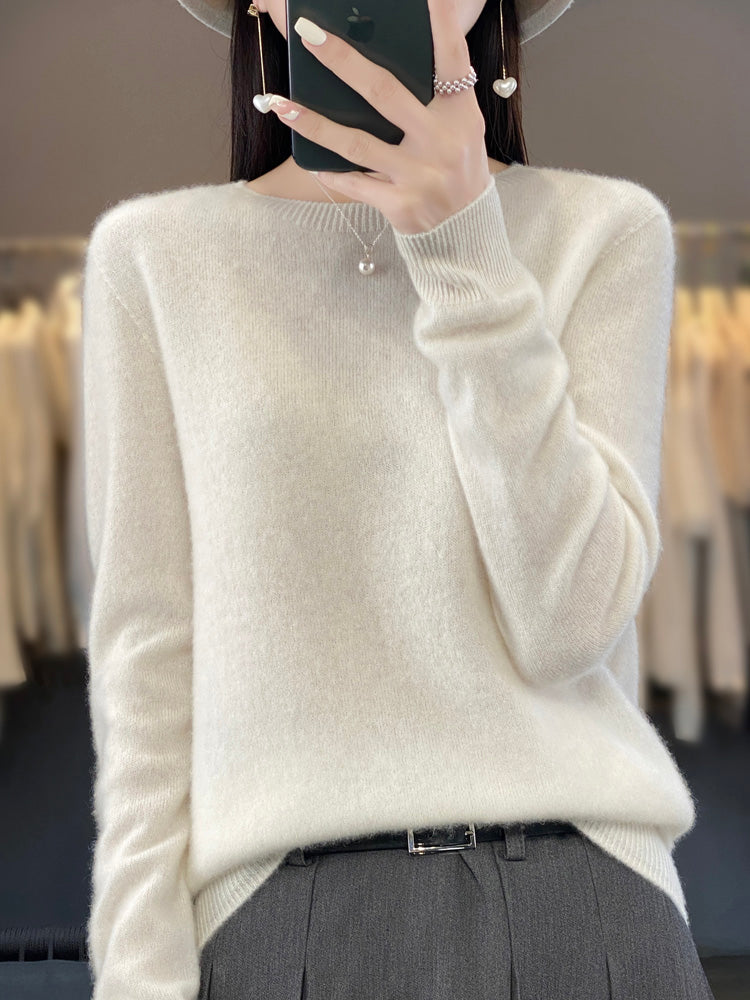 Kirsten | Damen Klassischer Strickpullover mit Langarm