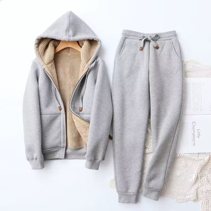 Borghild | Dame Vinter Hoodie- og Jogger-Sett