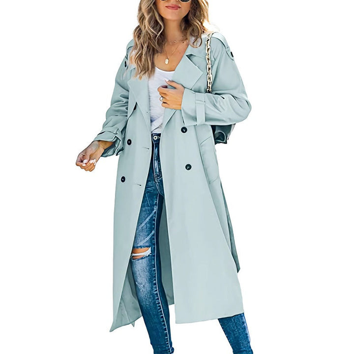 Beatrice | Damen Lässiger Trenchcoat mit Knöpfen