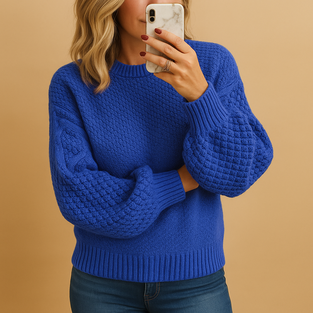 Nicole | Gemütlicher Grobstrickpullover für den Winter