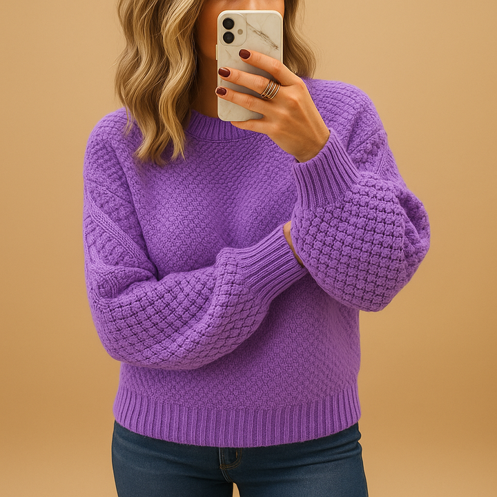 Nicole | Gemütlicher Grobstrickpullover für den Winter