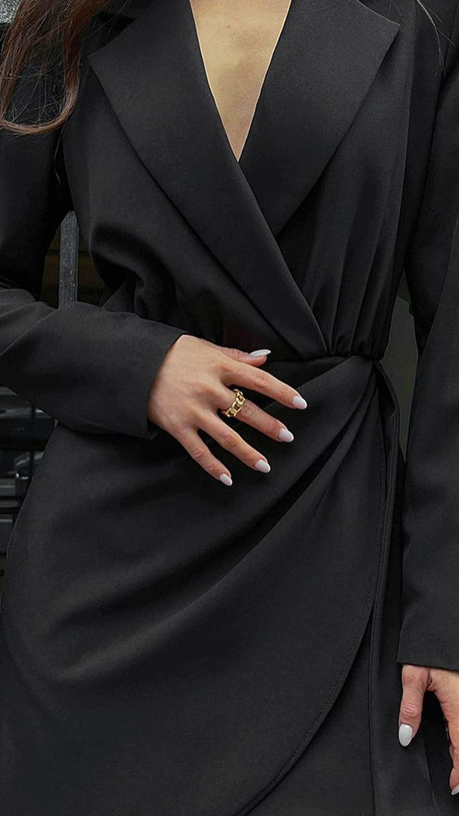 Nadine | Damen Frühlings-Minikleid mit langen Ärmeln