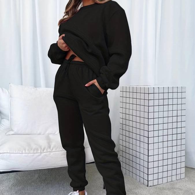 Emma | Damen Zweiteiliges Loungewear- und Jogginghose-Set