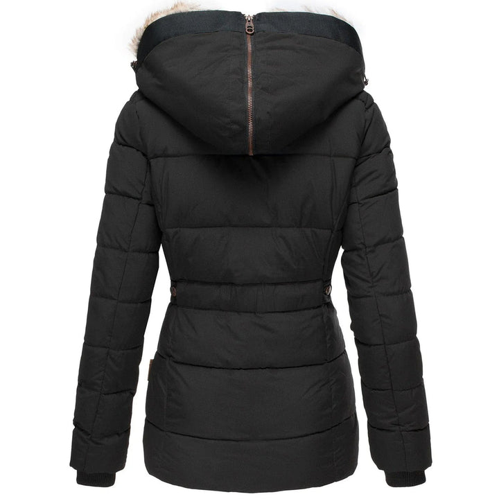 Bettina | Damen Taillierte Winterjacke mit Kapuze