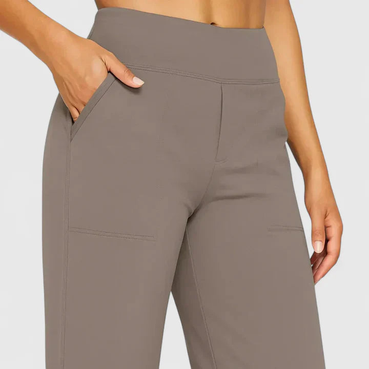 Nadine | Damen Weite Lounge-Hose mit Stretchbund