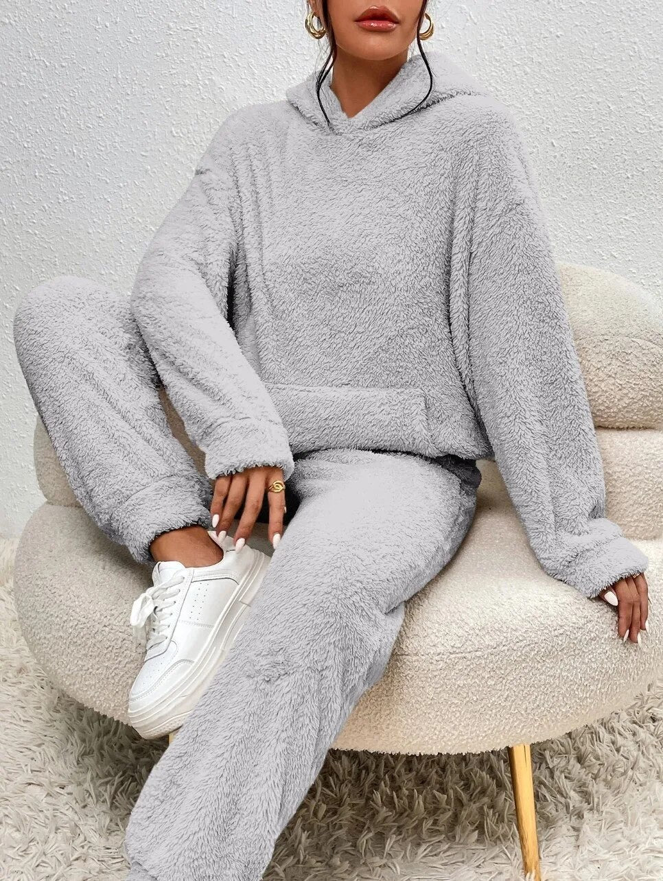 Daniela | Damen Gemütliches Zweiteiliges Pullover-Set