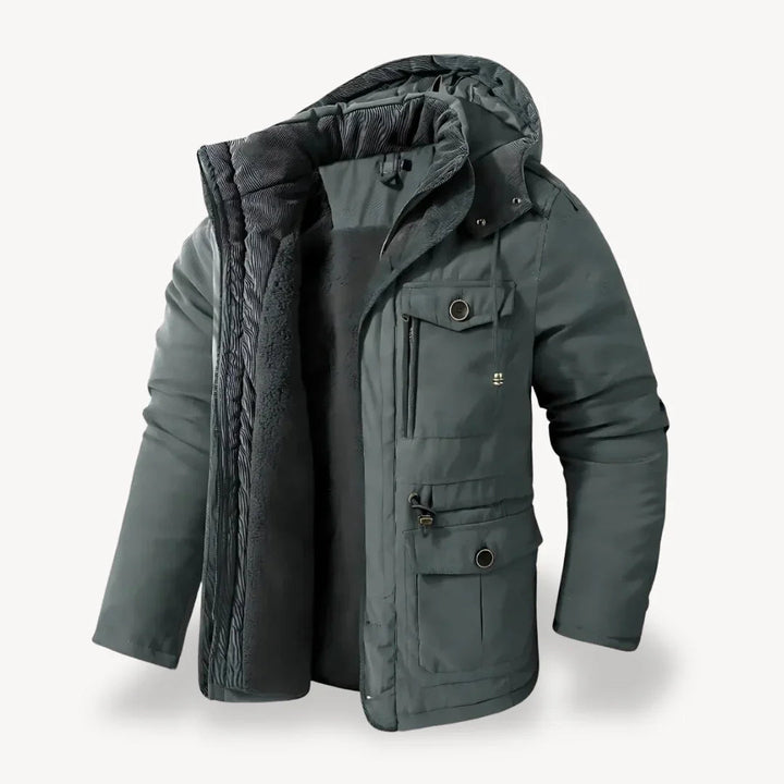 Jürgen | Herren Robuste Winterjacke mit Fleece-Futter