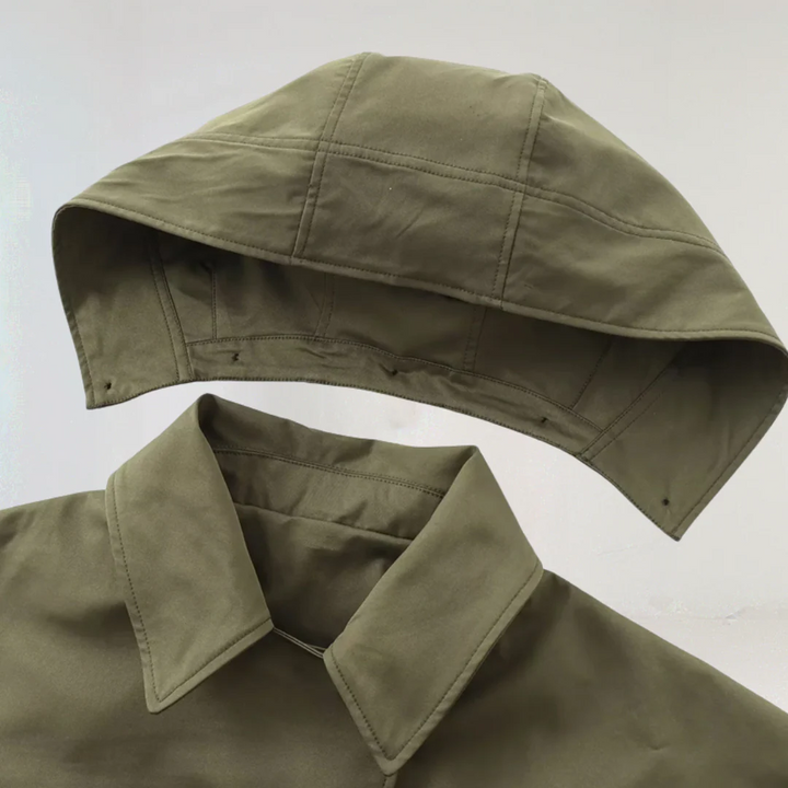 Gabriela | Damen Leichte Wasserfeste Regenjacke mit Knopfleiste