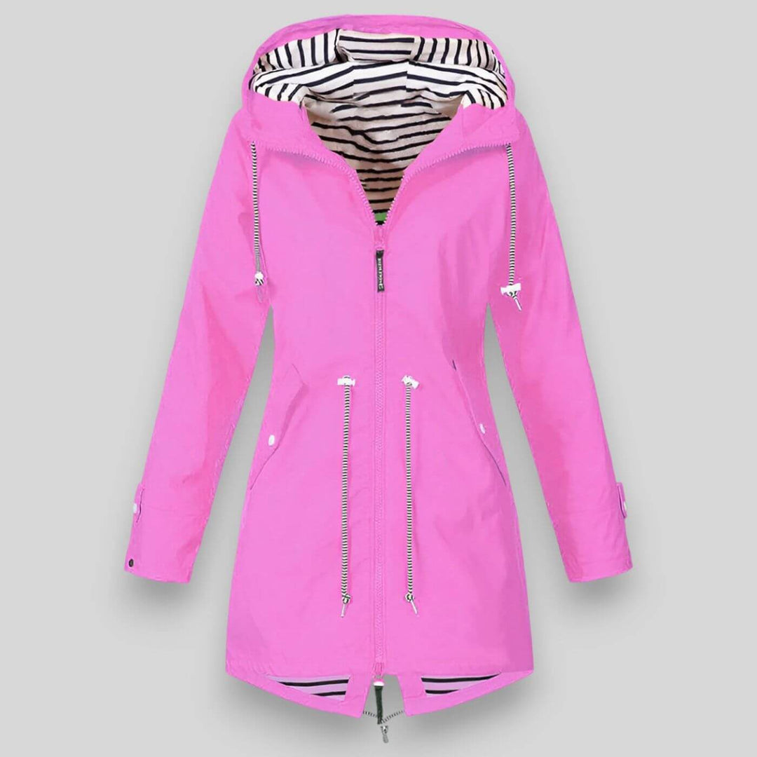 Lena | Damen Winterjacke mit Kapuze und Reißverschlüssen