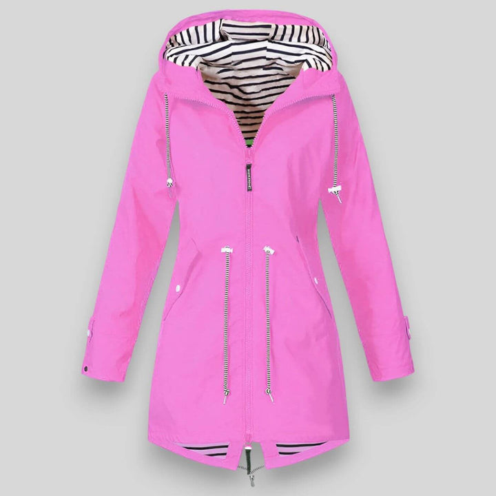 Lena | Damen Winterjacke mit Kapuze und Reißverschlüssen