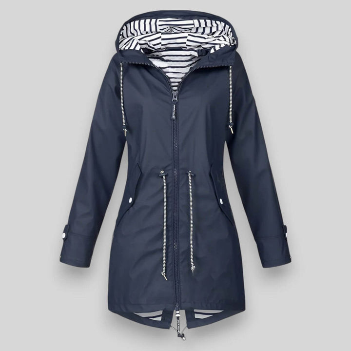 Lena | Damen Winterjacke mit Kapuze und Reißverschlüssen