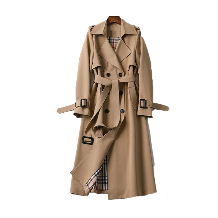 Eva | Damen Zweireihiger Trenchcoat