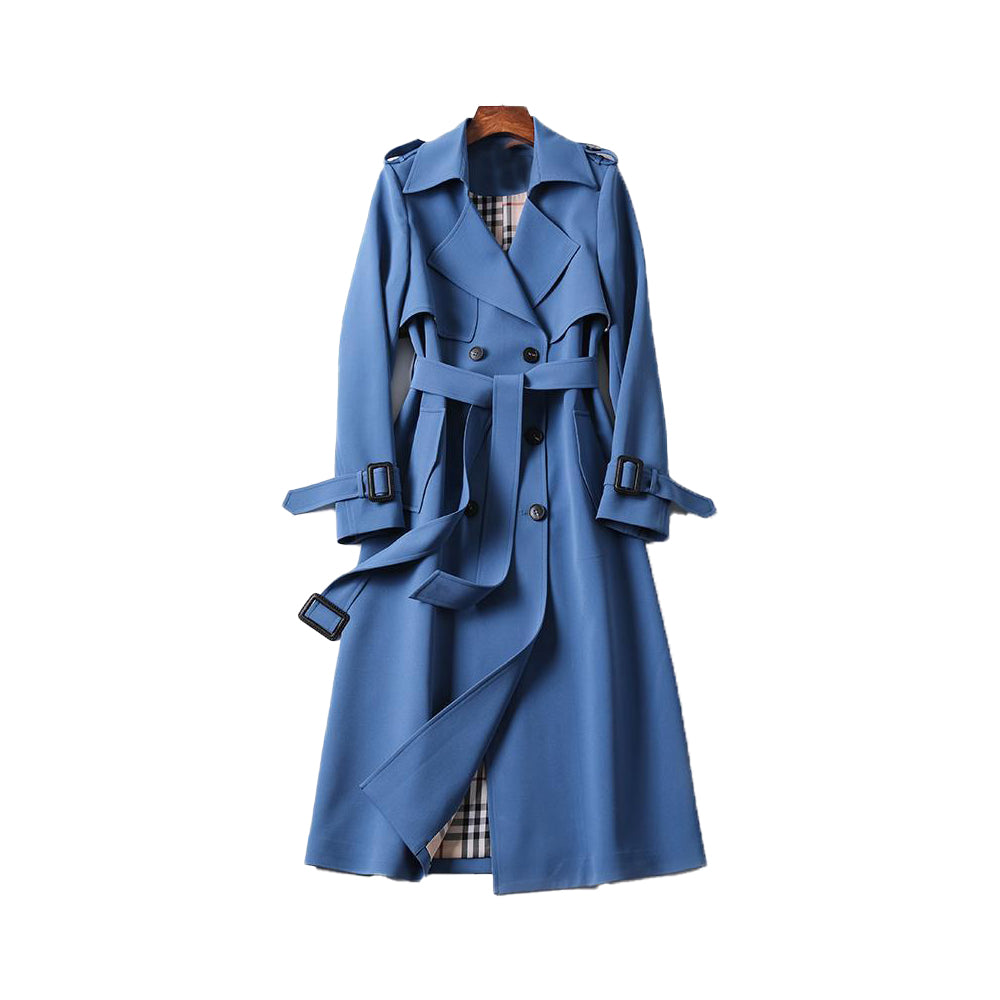 Eva | Damen Zweireihiger Trenchcoat