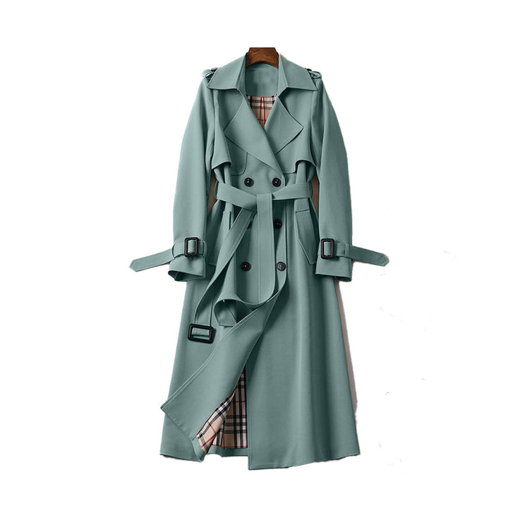 Eva | Damen Zweireihiger Trenchcoat