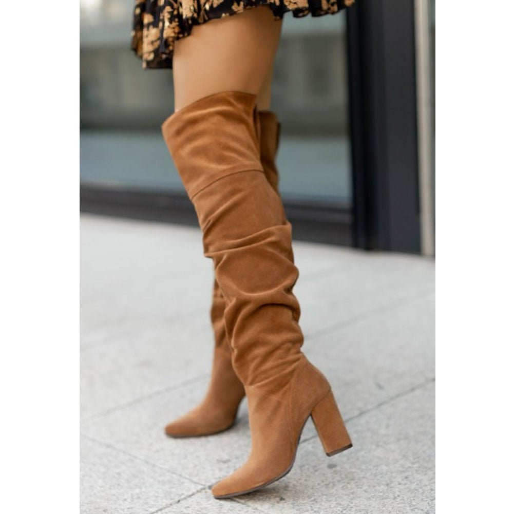 Bergliot | Dame Chic Over-Knee Slouch Støvler