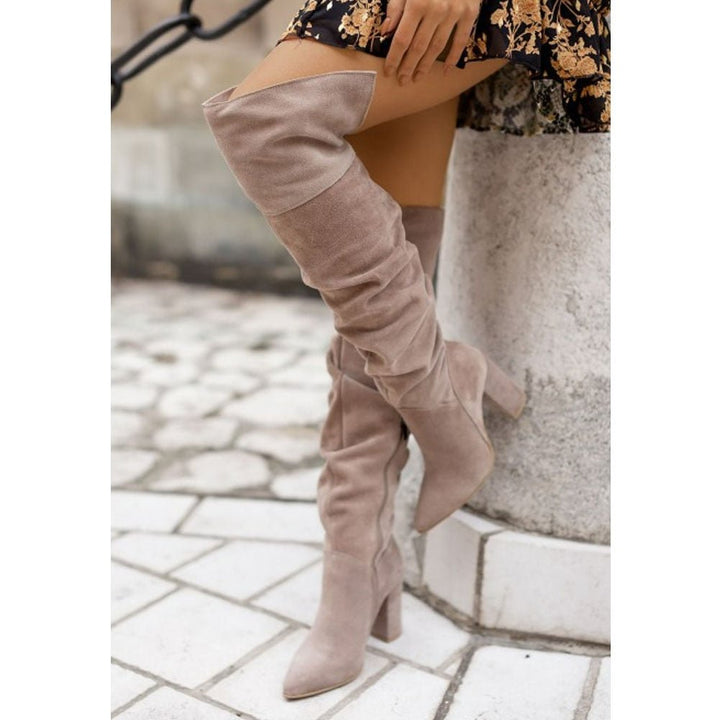 Bergliot | Dame Chic Over-Knee Slouch Støvler