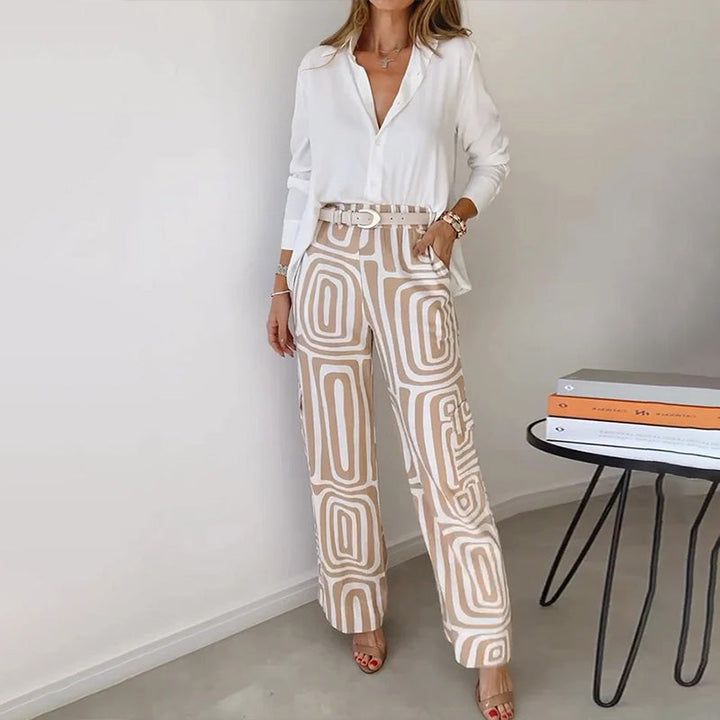 Hanne | Stylish Loose-Fit Bukse og Skjorte