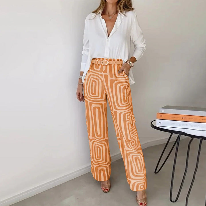 Hanne | Stylish Loose-Fit Bukse og Skjorte