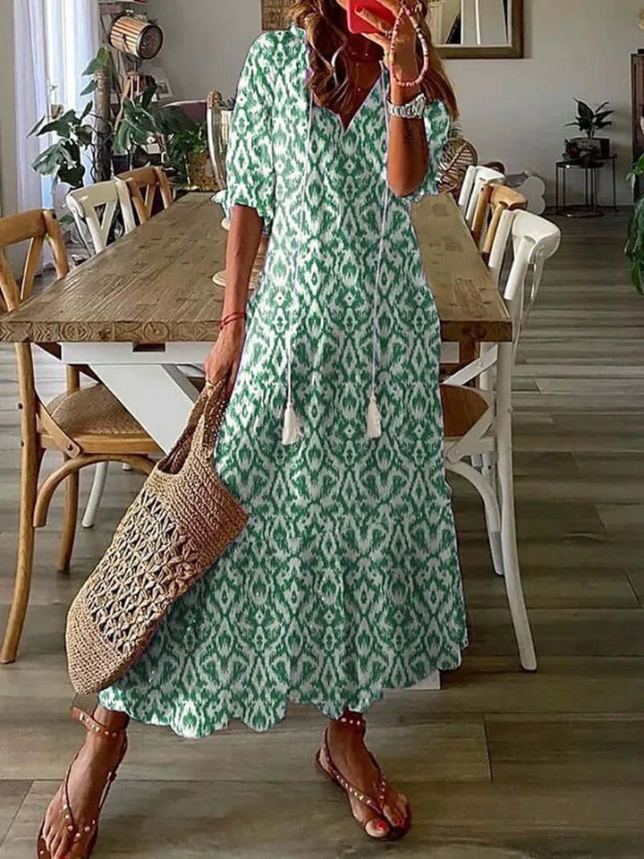 Lang Boho Kjole for Kvinner