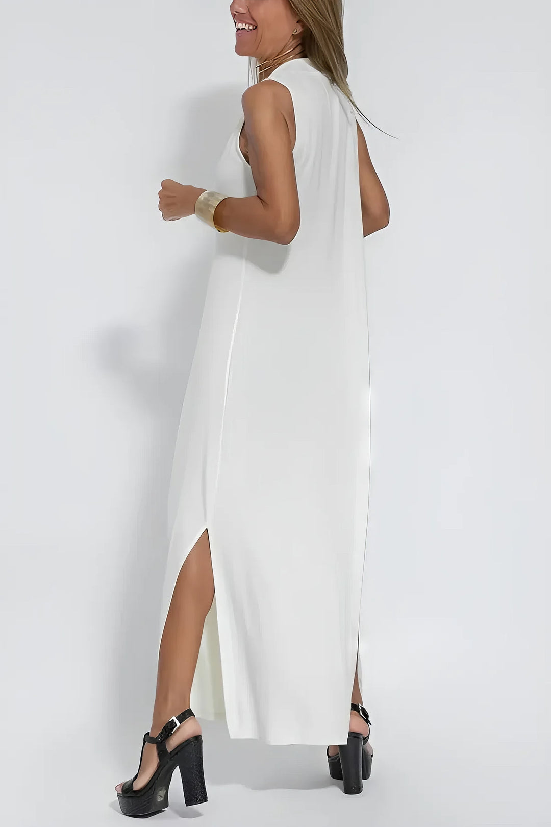 Ella | Elegant Lang Kjole for Kvinner