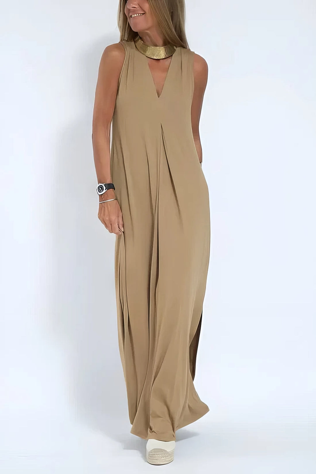 Ella | Elegant Lang Kjole for Kvinner