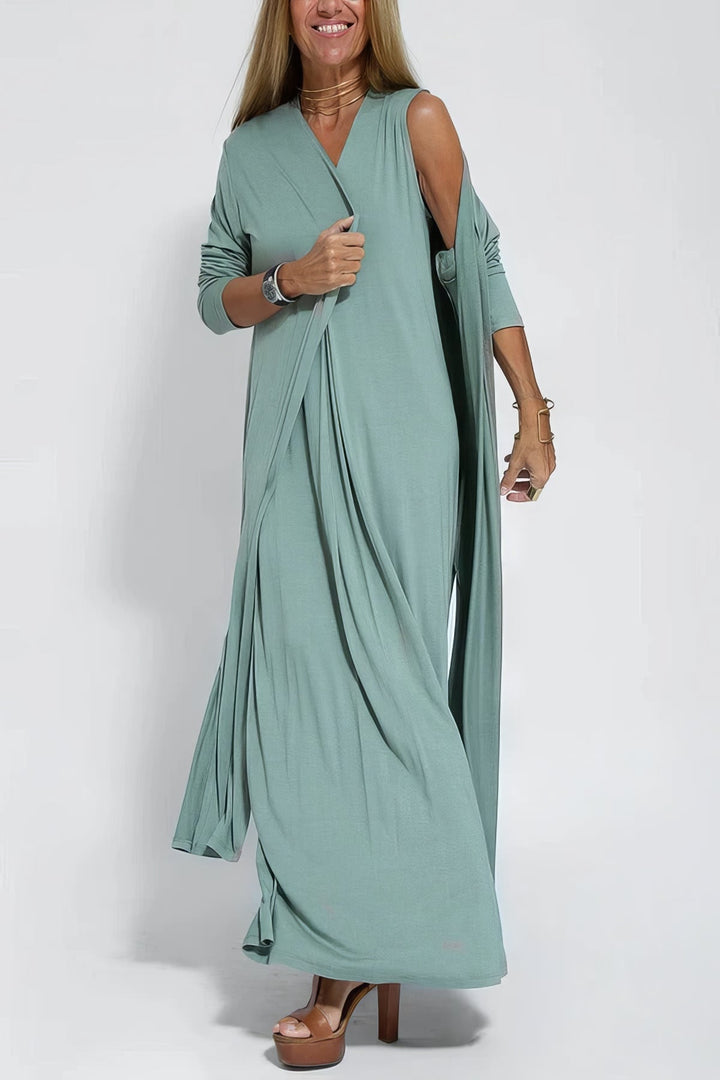 Ella | Elegant Lang Kjole for Kvinner